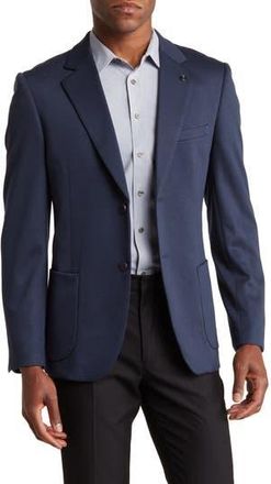 Tom Baine Notch Collar Two Button 4-Way Stretch Jacket in Navy at Nordstrom Rack, Size Xxx-Large