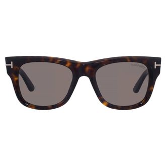 Tom Ford Finn-02 Smoke Square Mens Sunglasses FT1304 52A 53