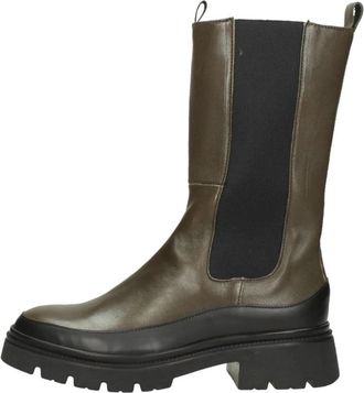 Gabor Enkellaarsjes op plateau - Dames - Chelseaboots - Groen - 37 1/2 EU - Su&egrave;de - Schoenen