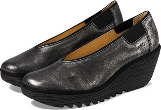 FLY London YOZA438FLY Womens Shoes Silver : EU 38 (US Womens 7.5-8) M, Leather