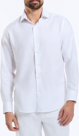 Robert Graham Arch Long Sleeve Dress Shirt in White at Nordstrom Rack, Size 15.5 - R