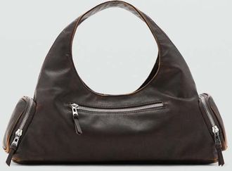 Mango Borsa spalla tasche marrone - Donna - Taglia unica - MANGO