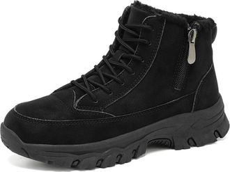 Generic Snow Boots for Women Fashion Ladies Boots Lightweight, Warm and Comfortable Women Warm Comfy Hiking Booties Winter Outdoor Indoor Shoes (Black, 4.5)