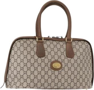 Gucci Pre-owned Handbags, female, Beige, Size: ONE SIZE Pre-owned Vintage Handbag