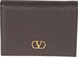 Valentino Garavani VLogo Signature Bifold Wallet - female - Valentino Garavani - Wallets & Cardholders - Brown - ONE SIZE - Accessories