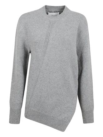 Jil Sander asymmetrical sweater - Grigio