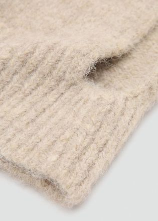 Mango Passamontagna maglia sabbia - Donna - Taglia unica - MANGO