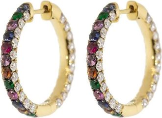 Graziela 18kt geelgouden oorringen