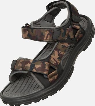 Mountain Warehouse Mens Mountain Warehouse Mens Crete Camo Sandals - Green - Size: 12