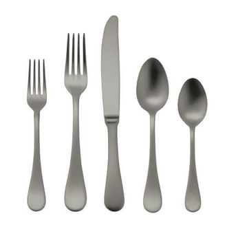 Mepra Brescia Ice Black Gold Flatware Set - 5 Pieces in Black Ice Gold at Nordstrom