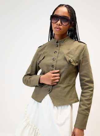 Motel Womens Multibutton fitted jacket