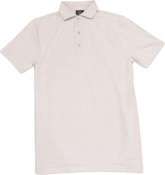Genti Polo 3 Button Ice Cotton - Heren - Polos - Beige - M - Katoen - Tops