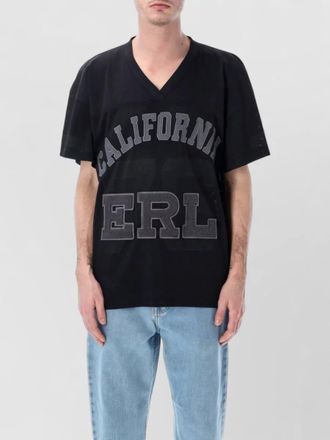 ERL mesh v neck football graphic t-shirt