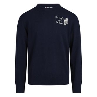 MC2 Saint Barth Heron Light Crewneck - Heren - Truien - Blauw - Maat: M Wol