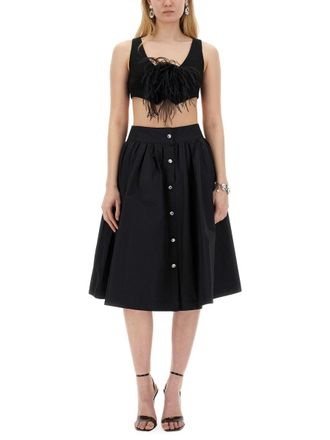 Moschino Poplin Skirt - Black
