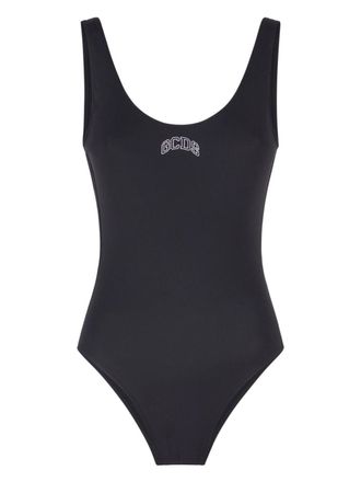 GCDS Badpak met logoprint - Zwart