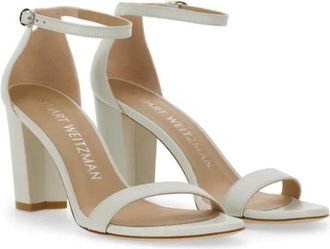 Stuart Weitzman Sandalen - Leather Sandal - Gr. 37 (EU) - in Weiß - für Damen
