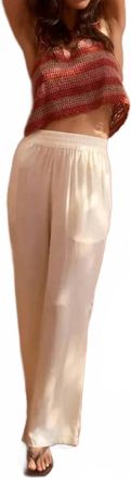 All That Remains Rylee High Waisted Wide Leg Pants In Cream