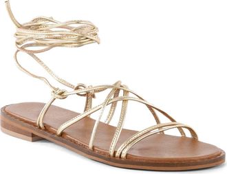 Seychelles Lighthouse Ankle Wrap Sandal in Gold at Nordstrom, Size 7.5