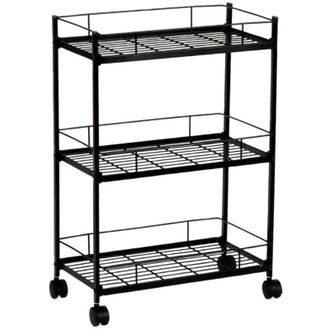 Andrea House Andrea House - Carrello fruttivendolo in metallo nero cc72095