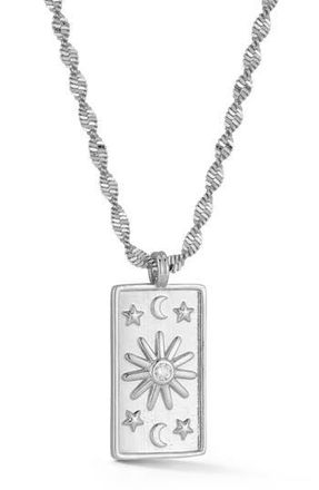 Sphera Milano Cubic Zirconia Celestial Pendant Necklace in Silver at Nordstrom Rack