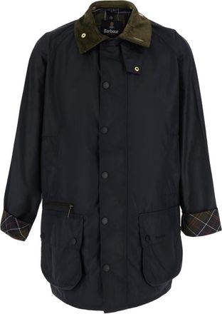 Barbour Navy Blue Waxed Jacket