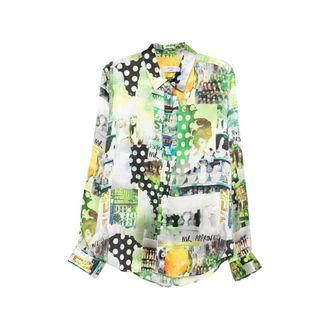 Martine Rose Graphic-print Long-sleeve Shirt