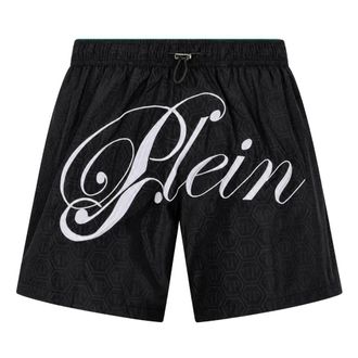 Philipp Plein Ba&ntilde;ador Monograma Signature - Swimwear - Hombre - Negro - 2XL