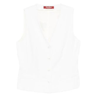 Max Mara V-Neck Button Vest