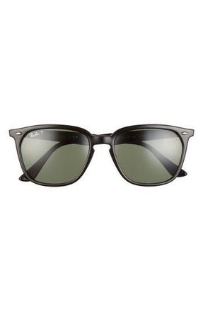 Ray-Ban 55mm Square Polarized Sunglasses in Black at Nordstrom Rack