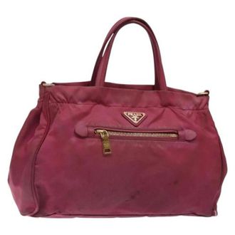 Prada Pre-owned Nylon handbags - Dames - Vintage Shopper - Roze - ONE Size - Nylon - Vintage