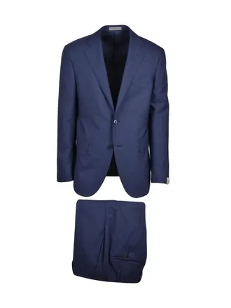 Corneliani Blue Sartorial Cupro Men Suit