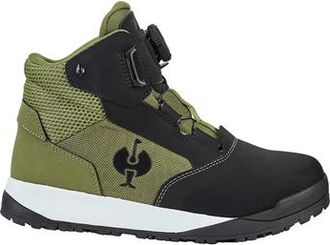 Strauss Murcia 6 Steel Toe Work Boot in Black/mountain Green at Nordstrom, Size 11.5