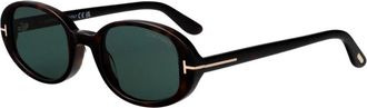Tom Ford Iggy Zonnebril - unisex - Zonnebrillen - Bruin - 49 MM - Accessoires