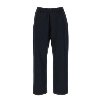 Barena Broeken, Dames, Blauw, S, Wol, Rechte broek