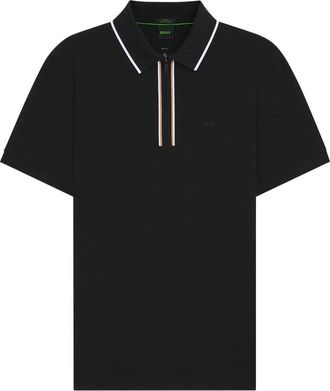 HUGO BOSS Striped-collar Polo Shirt