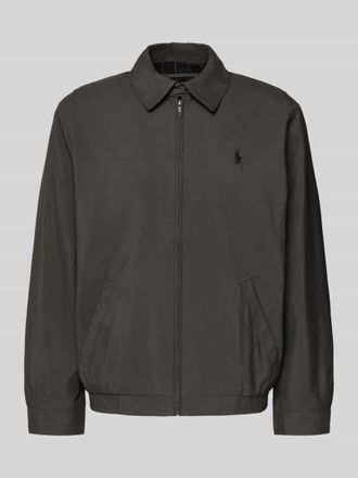 Polo Ralph Lauren Jacke mit Label-Stitching in Anthrazit, Gr&ouml;&szlig;e XL