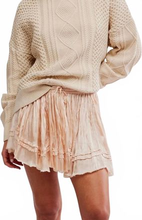 Free People Third Charm Mini Skirt In Blush