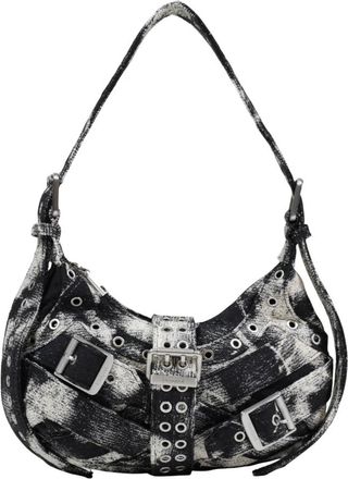 Desigual Uranio Margot M Bag - Dames - Schoudertassen - Zwart - ONE Size - Katoen - Tassen
