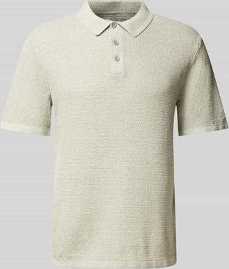 Jack & Jones Jack & Jones Regular Fit Poloshirt aus Baumwoll-Mix Modell GEORGE in Mint Melange, Gr&ouml;&szlig;e XXL