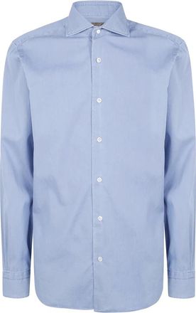 Barba Hombre, Camisas, Azul, Talla: 3XL