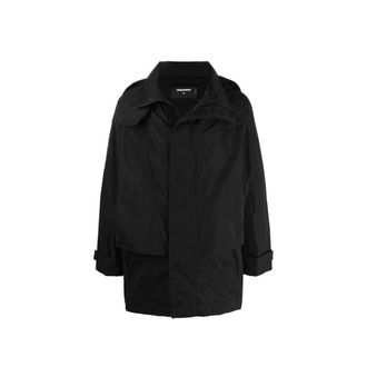 Dsquared2 Black Nylon Shell Mens Jacket