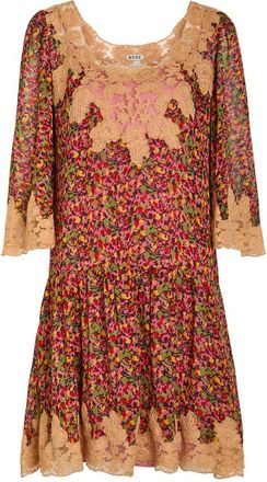 Bode Confetti Floral Silk Mini Dress - Multicoloured 1 - S (UK8-10 / S)