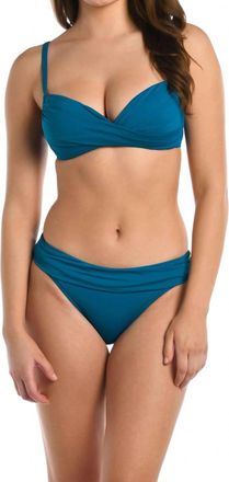 La Blanca Womens Island Goddess Wrap Bra In Ocean