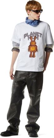 MCM Planet MCM Rabot T-Shirt in Organic Cotton in White at Nordstrom, Size X-Large