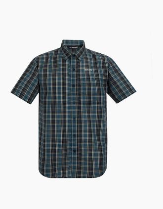 Regatta Mens Regatta Mens Mindano Multi Check Short-Sleeved Shirt - Navy - Size: 38/Regular