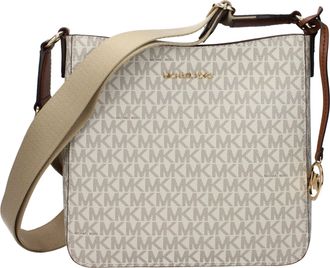 Michael Kors Beige Fabric Crossbody Womens Bag