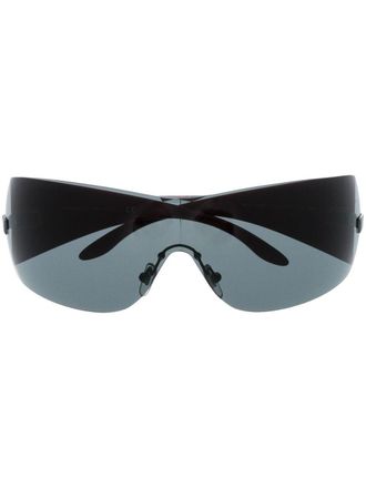 Versace oversized sunglasses - unisex - Acetate - 41 - Red