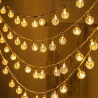 OEM Guirnalda De Luces Solares Para Exteriores, 10 M, 100 Led, Resistente Al Agua Ip44, 8 Modos, Ideal Para Decorar Patios - Crezuo