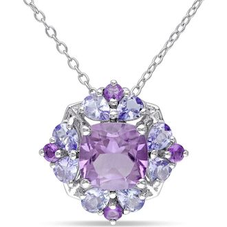 Delmar Amethyst & Tanzanite Pendant Necklace in Purple at Nordstrom Rack